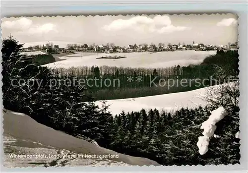 AK / Ansichtskarte Langewiese Winterlandschaft Kat. Winterberg