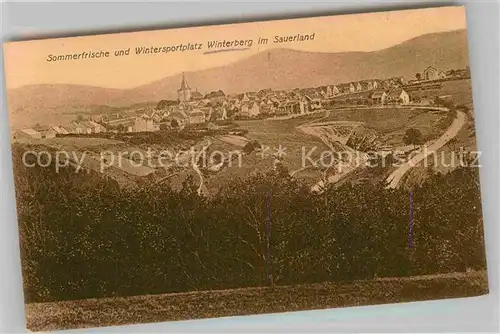 AK / Ansichtskarte Winterberg Hochsauerland Panorama Kat. Winterberg