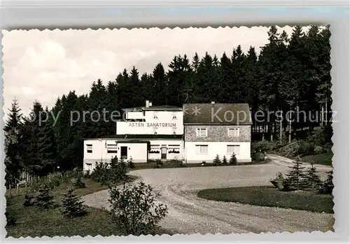 AK / Ansichtskarte Winterberg Hochsauerland Sanatorium Asten Kat. Winterberg