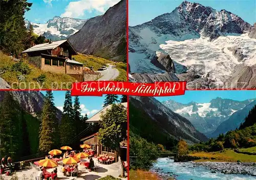 AK / Ansichtskarte Stillupptal Gruene Wandhuette Blick auf Kasselerspitze Keilbachspitze Zillertaler Alpen Kat. Zillertal