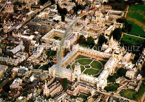 AK / Ansichtskarte Christ Church Aerial view of Tom Tower and Tom Quad with Cathedral Kat. Colchester