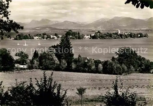 AK / Ansichtskarte Fraueninsel Chiemsee Panorama Kat. Chiemsee