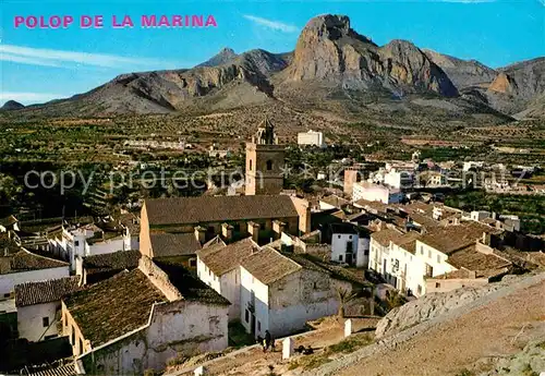 AK / Ansichtskarte Polop de la Marina Vista desde el Cementerio