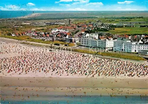 AK / Ansichtskarte Borkum Nordseebad Fliegeraufnahme Kat. Borkum