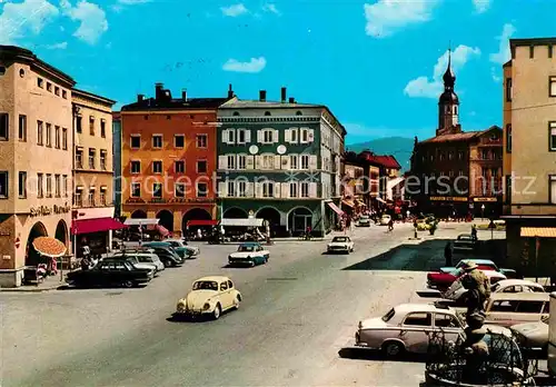 AK / Ansichtskarte Rosenheim Bayern Ludwigsplatz mit Hochries Kat. Rosenheim