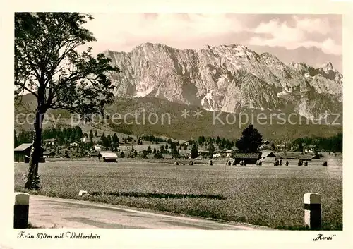 AK / Ansichtskarte Kruen Wetterstein Kat. Kruen