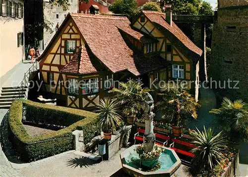 AK / Ansichtskarte Meersburg Bodensee Baerenbrunnen und Schlossmuehle Kat. Meersburg