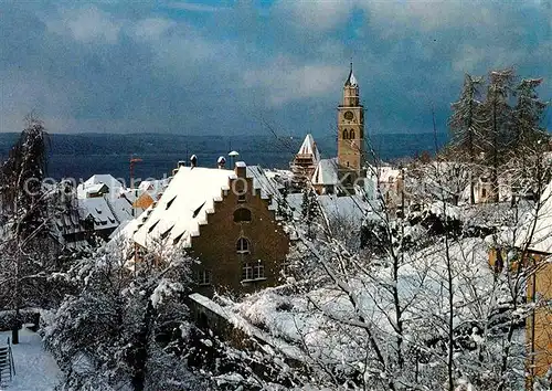 AK / Ansichtskarte ueberlingen Bodensee Teilansicht Kirche Kat. ueberlingen