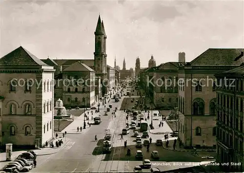 AK / Ansichtskarte Muenchen Ludwigstrasse Teilansicht Kat. Muenchen