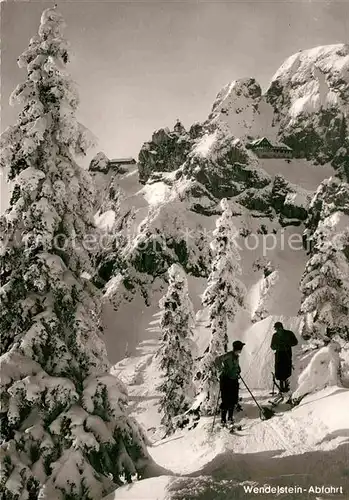 AK / Ansichtskarte Wendelstein Berg Wintersport Bergbahn Kat. Bayrischzell