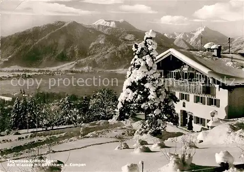 AK / Ansichtskarte Bad Wiessee Tegernsee mit Rottach Egern Hirschberg und Kampen