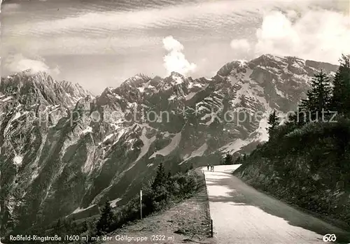 AK / Ansichtskarte Berchtesgaden Rossfeld Ringstrasse mit Goellgruppe Kat. Berchtesgaden