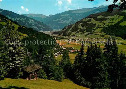 AK / Ansichtskarte Schwendau Panorama Zillertal mit Ramsberg und Zell Kat. Schwendau