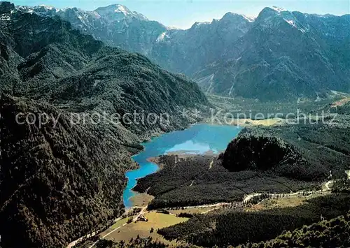 AK / Ansichtskarte Almsee Fliegeraufnahme Kat. Gruenau im Almtal Salzkammergut