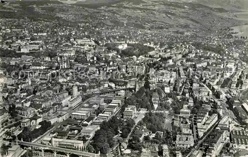 AK / Ansichtskarte Lausanne VD Fliegeraufnahme Kat. Lausanne