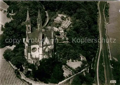 AK / Ansichtskarte Remagen Rhein Apollinariskirche und Franziskanerkloster Fliegeraufnahme