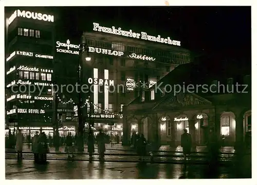 AK / Ansichtskarte Frankfurt Main Hauptwache bei Nacht Kat. Frankfurt am Main