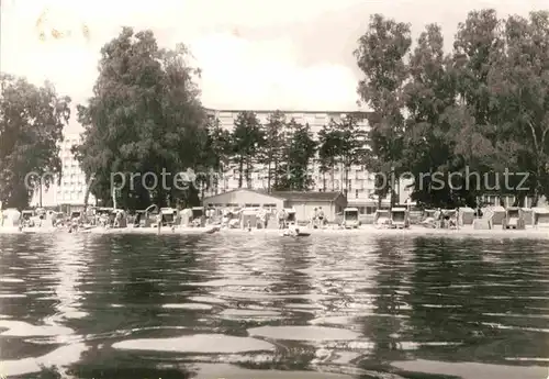 AK / Ansichtskarte Klink Waren FDGB Erholungsheim Herbert Warnke Strand Kat. Klink Waren