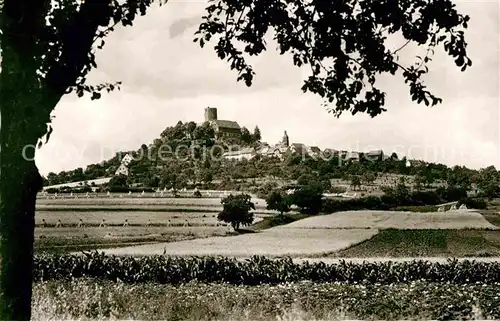 AK / Ansichtskarte Gleiberg Blick ueber die Felder zur Burg