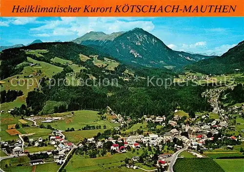 AK / Ansichtskarte Koetschach Mauthen Kaernten Heilklimatischer Kurort Alpenpanorama Fliegeraufnahme Kat. Koetschach Mauthen