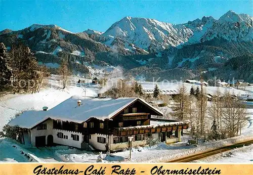 AK / Ansichtskarte Obermaiselstein Gaestehaus Cafe Rapp am Scheid Kat. Obermaiselstein