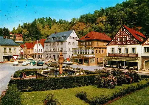 AK / Ansichtskarte Bad Berneck Marktplatz  Kat. Bad Berneck Fichtelgebirge