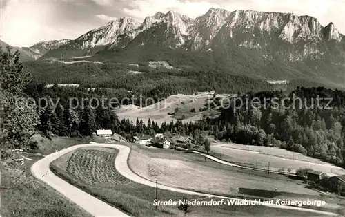 AK / Ansichtskarte Kaisergebirge Strasse Niederndorf Wildbichl Kat. Kufstein