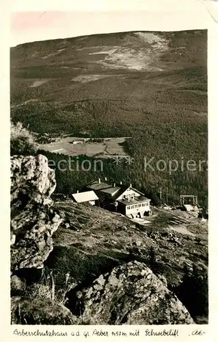 AK / Ansichtskarte Arberschutzhaus Grosser Arber Schwebelift Kat. Grosser Arber Bayerisch Eisenstein