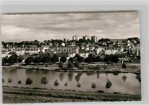 AK / Ansichtskarte Giessen Lahn Blick ueber den Schwanenteich zur Stadt Kat. Giessen