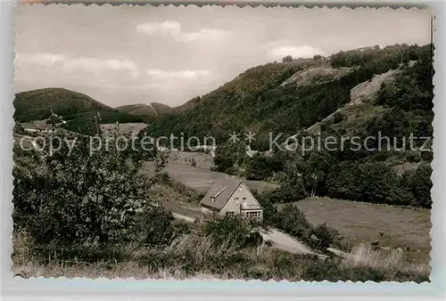 AK / Ansichtskarte Liesen Landschaftspanorama mit Pension Liesetal Luftkurort Kat. Hallenberg