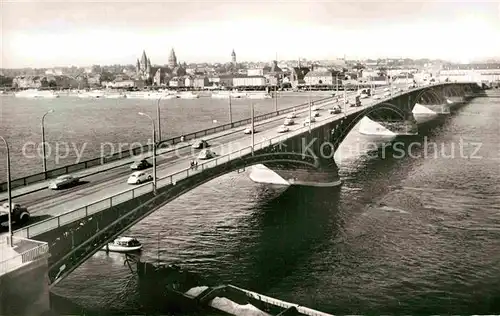 AK / Ansichtskarte Mainz Rhein Rheinbruecke