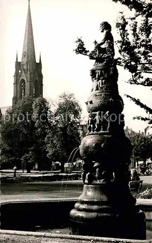 AK / Ansichtskarte Bad Nauheim Dankeskirche Brunnen Kat. Bad Nauheim