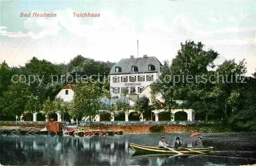 AK / Ansichtskarte Bad Nauheim Teichhaus Ruderboot Kat. Bad Nauheim