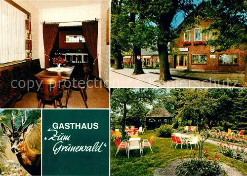AK / Ansichtskarte Ristedt Altmark Gasthaus Zum Grunewald Clubzimmer Gartenterrasse Kat. Ristedt Altmark