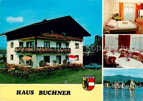 AK / Ansichtskarte Henndorf Wallersee Haus Buchner Gastraum Zimmer Kat. Henndorf am Wallersee