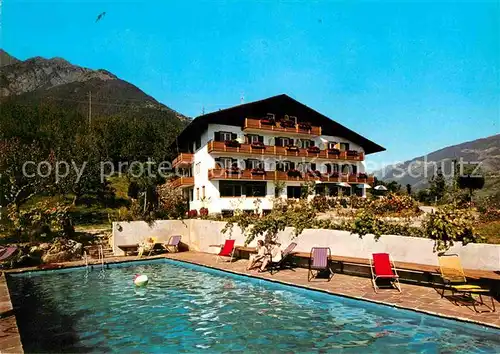 AK / Ansichtskarte Dorf Tirol Hotel Pension Johannis Schwimmbad Kat. Tirolo