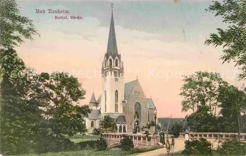 AK / Ansichtskarte Bad Nauheim Kath Kirche Kat. Bad Nauheim