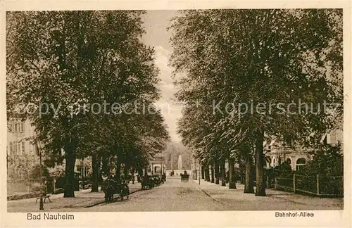 AK / Ansichtskarte Bad Nauheim Bahnhof Allee Kat. Bad Nauheim