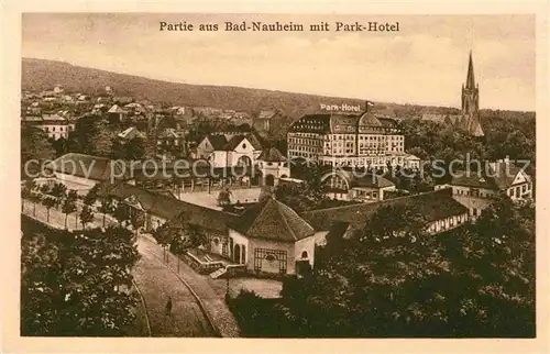 AK / Ansichtskarte Bad Nauheim Kuranlagen mit Park Hotel Kat. Bad Nauheim