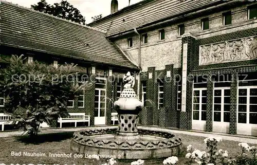 AK / Ansichtskarte Bad Nauheim Innenhof des Badehauses Kat. Bad Nauheim