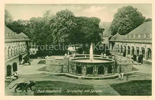 AK / Ansichtskarte Bad Nauheim Sprudelhof mit Sprudel Kat. Bad Nauheim