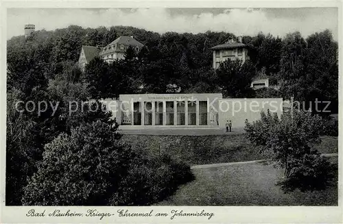 AK / Ansichtskarte Bad Nauheim Krieger Ehrenmal am Johannisberg Kat. Bad Nauheim