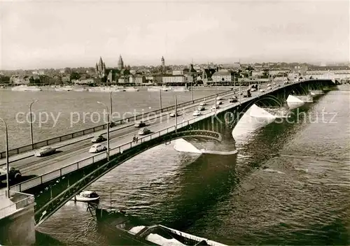 AK / Ansichtskarte Mainz Rhein Rheinbruecke Landeshauptstadt Universitaetsstadt