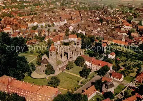 AK / Ansichtskarte Hersfeld Bad Kirche Ruine Luftaufnahme Kat. Bad Hersfeld