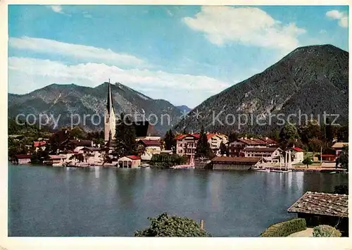 AK / Ansichtskarte Egern Tegernsee Kirche Panorama Kat. Rottach Egern