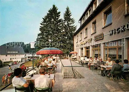 AK / Ansichtskarte Willingen Sauerland Hotel Willinger Hof Terrasse Kat. Willingen (Upland)