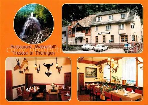 AK / Ansichtskarte Trusetal Restaurant Wasserfall Afrika Zimmer Jagdzimmer Kat. Trusetal