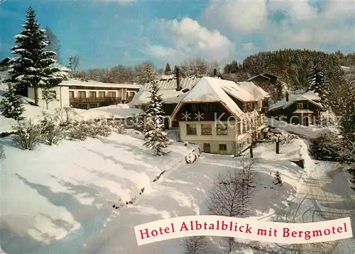 AK / Ansichtskarte Haeusern Hoechenschwand Hotel Albtalblick mit Bergmotel