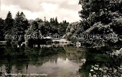 AK / Ansichtskarte Kronberg Taunus Schillerweiher Kat. Kronberg im Taunus