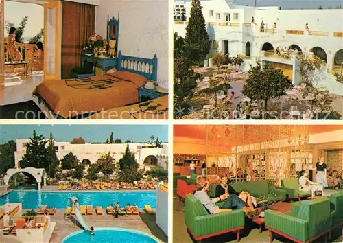 AK / Ansichtskarte Hammamet Hotel Les Orangers Zimmer Gastraum Schwimmbad Kat. Tunesien